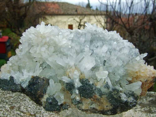 - Minerali Grezzi Cristalloterapia - CRISTALLO DI ROCCA con SFALERITE (42) peru' - Picture 2 of 10