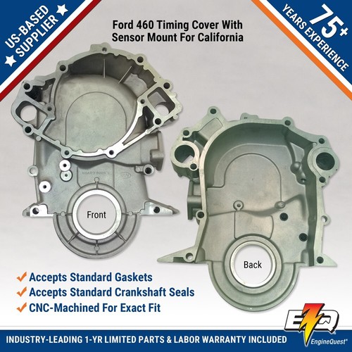 CUBIERTA DE DISTRIBUCIÓN FORD 460 NUEVA CON MONTAJE SENSOR SOLO PARA CALIF 1994 - 99 F6TZ6019MA - Imagen 4 de 6