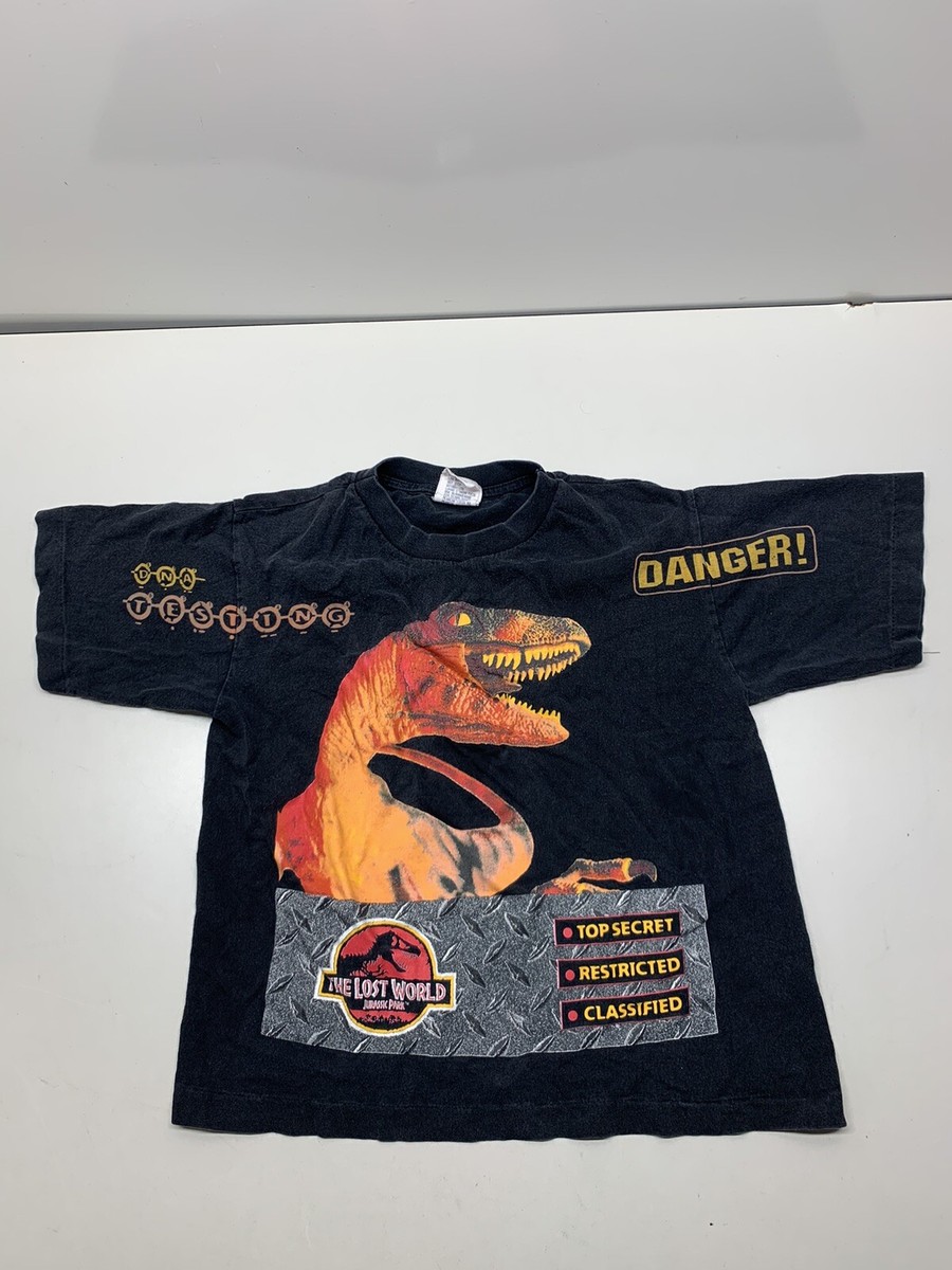 Vintage 1997 Jurassic Park The Lost World Youth Kids Shirt Medium