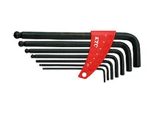 KTC HL257, L-Shaped Long Ball Point Hex-Key Wrench Set (7Pcs.)