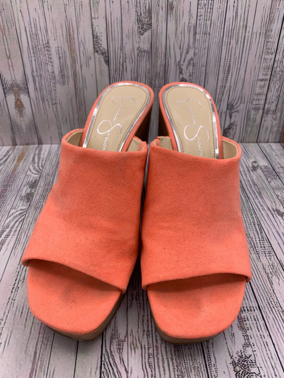 Jessica Simpson Shantelle Peach Sherbert Supreme Microsuède Femme Taille 10M