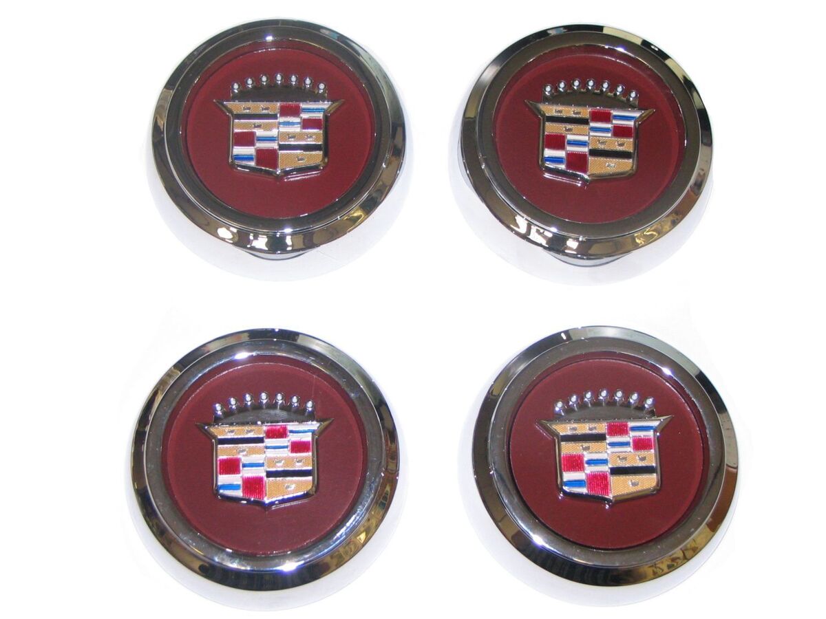 4pcs CHROME Wire Wheel Spoke Center Caps 1977-1996 Cadillac 4pcs CHROME Wire Wheel Spoke Center Caps 1977-1996 Cadillac