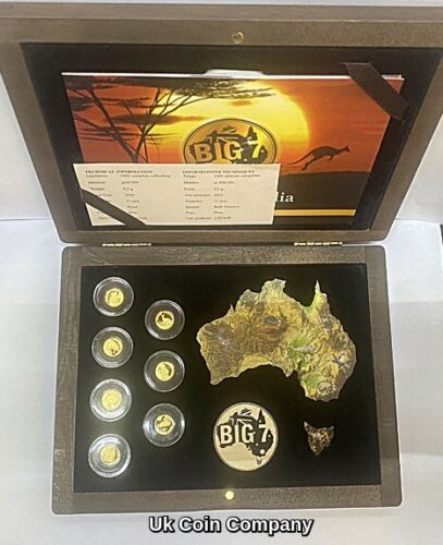 2020 Australia Big 7 Niue Gold 24 Carat Seven Coin Set - Afbeelding 1 van 2