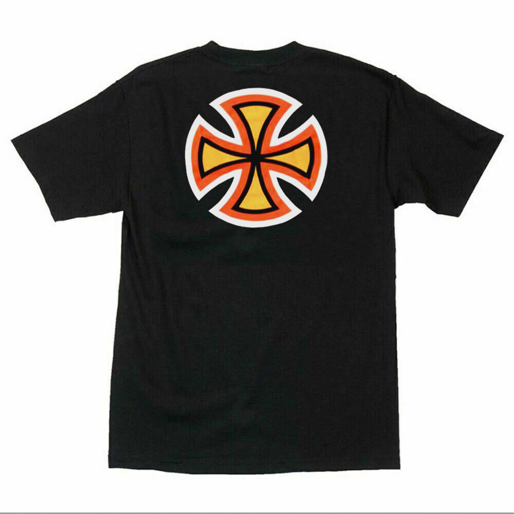 Independent Trucks COLOR CROSS Skateboard T Shirt BLACK | eBay