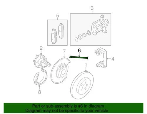 Подлинный левый тормозной шланг GM 2011-2016 Chevrolet Impala Limited Impala LS 84393886 - Изображение 2 из 2