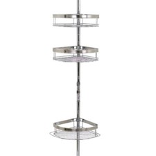 Glacier Bay 2133NSHD Premium Metal Pole Shower Caddy, Chrome