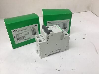 Schneider Multi 9 C60 Miniature Supplementary Protector 25A 2P 460/277 Lot Of 2 