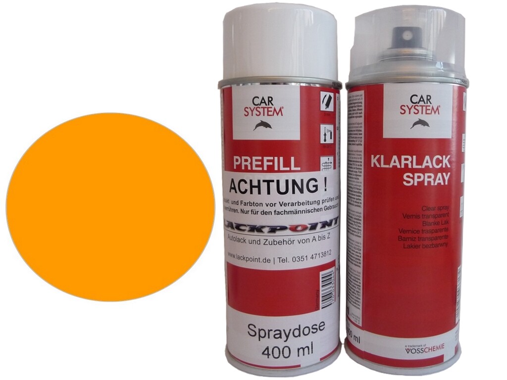 LudwigLacke 5 Spraydosen Autolack RAL 1028 Melonengelb – Je 400 Ml, Für Innen & Außen