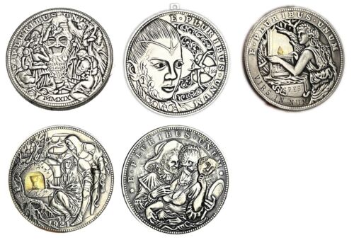 Mechanism Coin Roman`s Hobo Nickel 5pcs/lot Amazing Art Creative Gift - Picture 1 of 7