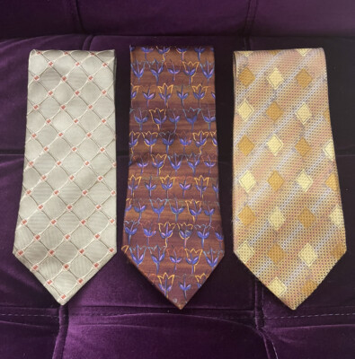 Lot De 10 Cravates Ermenegildo Zegna En Soie - Authentiques - Occasion