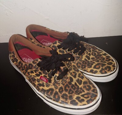 VANS Era 59 Authentic Canvas Leopard Lace-Up Low Top Unisex