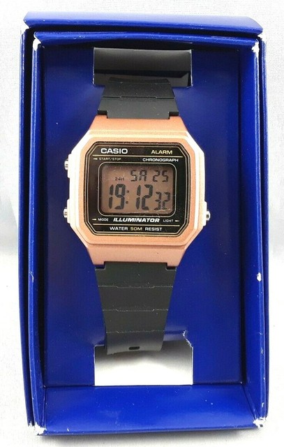 casio alarm chrono rose gold