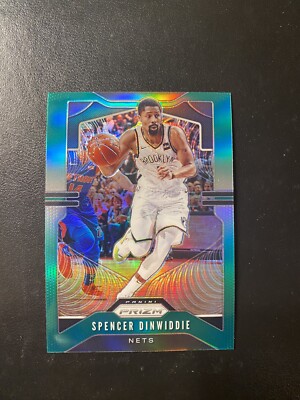 2019-20 Panini Green Prizm #48 Spencer Dinwiddie Brooklin Nets