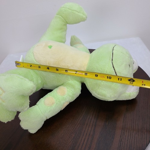 PB Piccolo Bambino Sitting Frog Plush 13" Stuffed Toy Green Heart Belly Button - Picture 9 of 10