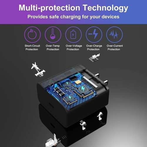 Super Fast Charging 45W USB C Wall for Galaxy S24 Ultra S23+ S22 Note20 S21 S20 - Picture 6 of 18