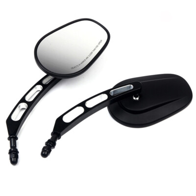 Edge Cut Motorcycle Motorbike Left&Right Rear View Mirrors For Harley 1982-2019