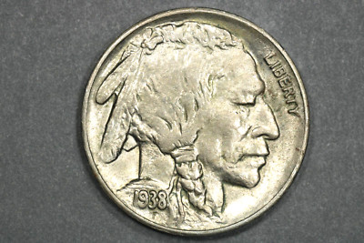 1938 D - D/D Mint Mark Buffalo Nickel