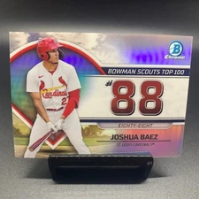 2023 Bowman Chrome #BTP-88 Joshua Baez Scout Tops 100 St. Louis Cardinals