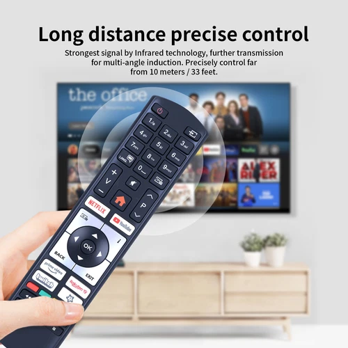 New RC4518P Remote Control For BUSH Smart HD TV ELED24HDSA DLED32HDSB DLED40FHDS - Picture 7 of 7
