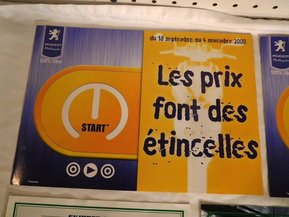 13 件老式约 2000 年法国滑板车掺杂销售宣传册 Vespa Piaggio — 第 4/4 张图片