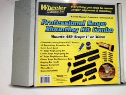 Wheeler Professional Scope Mounting Kit, Plus Wheeler Reticle Leveling system.