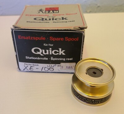 Vintage Dam Quick Spinning Reel - XE 100 - New Replacement Spool - NOS in Box