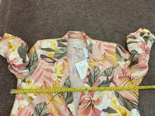 Joie 100% Linen Tropical Blazer Jacket Shorts Skirt Set Suit 3 PIECE 8 $694 - Picture 13 of 14