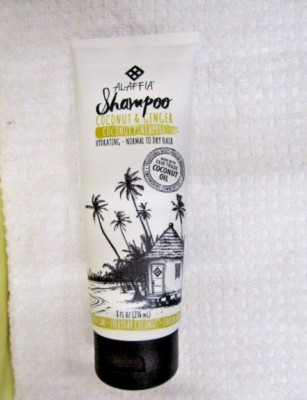 ALAFFIA~HYDRATING-NORMAL TO DRY HAIR~COCONUT & GINGER/COCONUT PINEAPPLE SHAMPOO