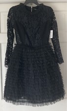 Marc by Marc Jacobs Lace & Tulle Dress Black Size 4