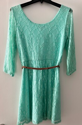 mint green 3 4 sleeve dress Doreen Mint Long-Sleeve Wrap Mini Dress – Club L London main image 0