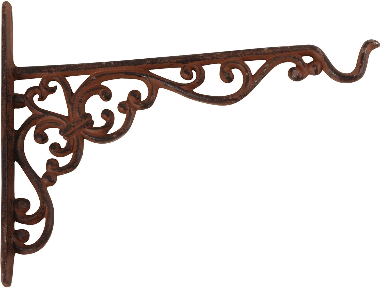 BPH29 Cast Iron Large Basket Bracket, Brown