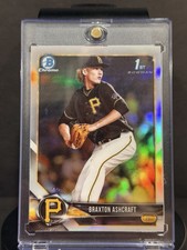 Braxton Ashcraft RARE 1st BOWMAN CHROME REFRACTOR RC INVESTMENT CARD PIRATES🌟