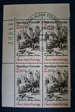 France Stamps 1989 Premier Jour  Bloc De 4 Alain Fournier