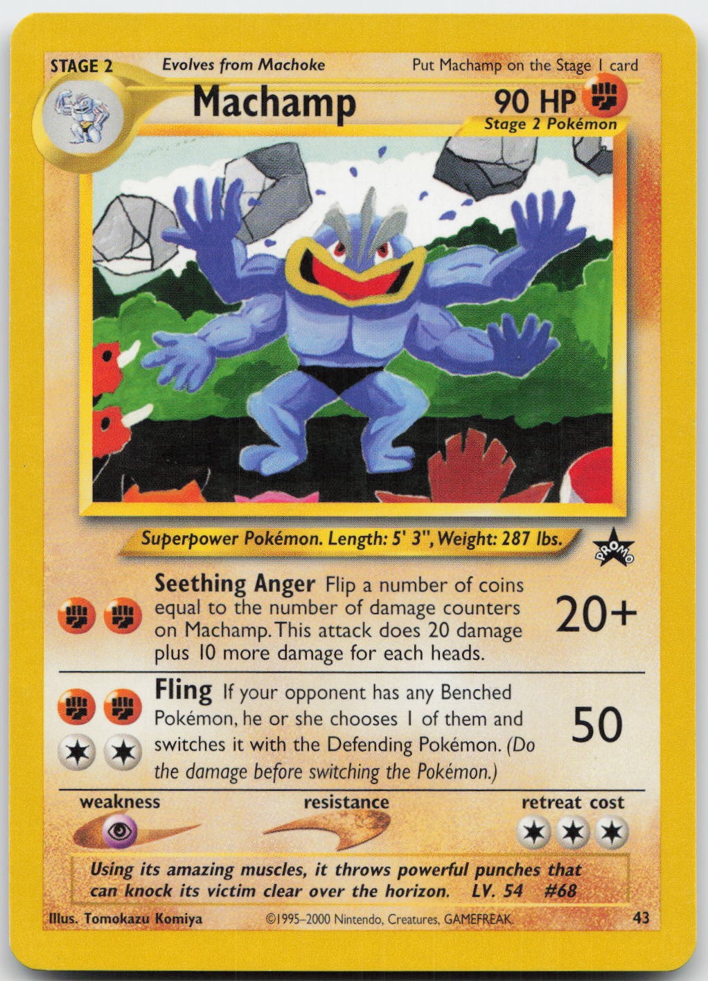 Machamp 43 Promo Wizards Black Star Promos Pokemon Lightly Played