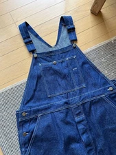 BEN DAVIS embroidered white tag denim overalls, Men's size 2XL (3L), long length