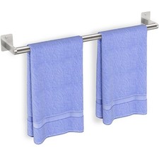 Bathroom Towel Bar 24 Inch Towel Racks for Bathroom Wall Mounted Brushed Silver