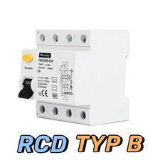 FI Fehlerstromschutzschalter RCD Typ B 40A 63A Wallbox E-Auto Allstromsensitiv