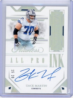 2023 Panini  Flawless All Pro Ink Autograph #API-ZMN Zack Martin No 15 of 20