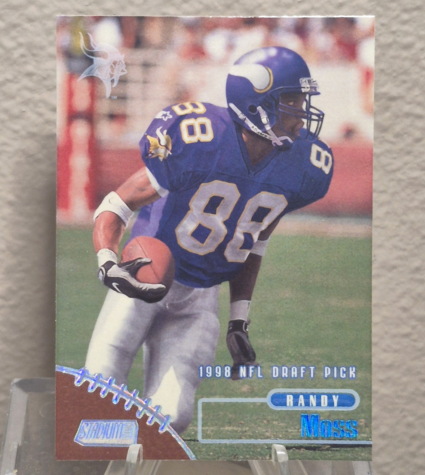 1998 Topps Stadium Club #189 Randy Moss - Rookie (RC) MINNESOTA VIKINGS 