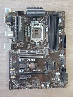 MSI Z170-A PRO Desktop motherboard  DDR4 BOOST.EZ DEBUG LED..As Is