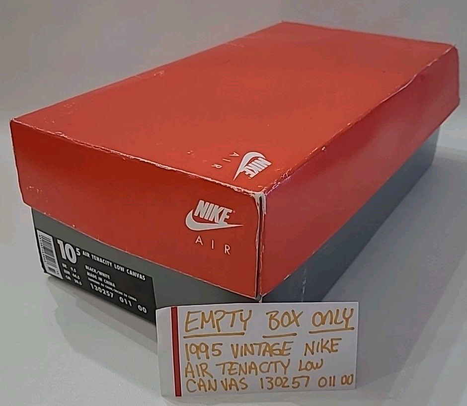 Vintage 1995 Nike Air Tenacity Low Canvas 130257 011 00 Sneakerbox