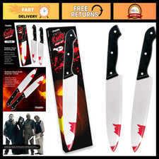 2pcs Classic Plastic Fake Knife Props for Halloween Costume Cosplay Accessories