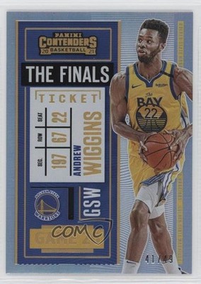 2020-21 Panini Contenders Finals Ticket 41/49 Andrew Wiggins #9 uk2