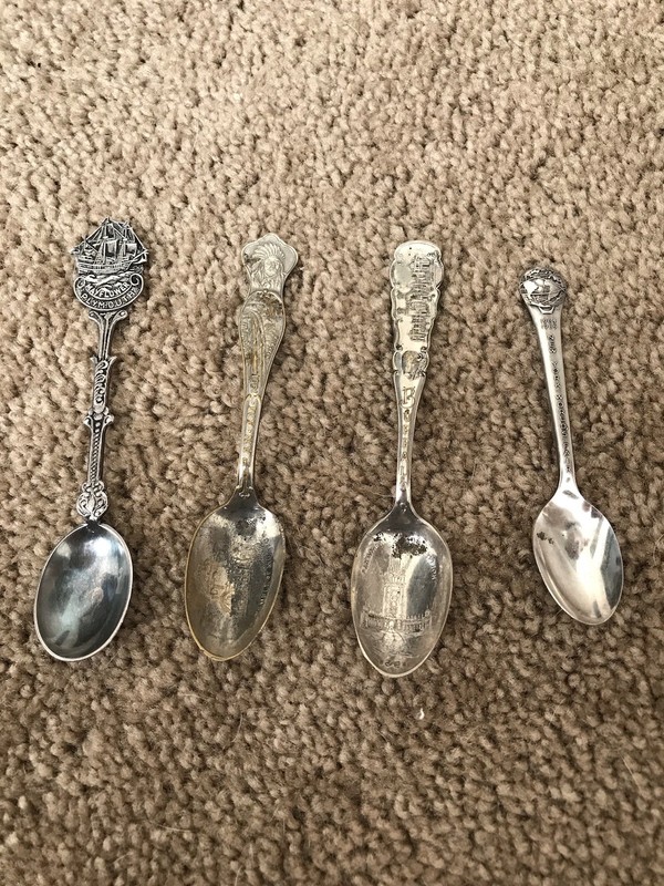 Old Vintage  Collectible Souvenir Spoons  Lot of (4) NY PAN AM / NY World Fair