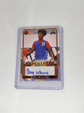Leaf Pro Set Power- Mikey Williams Auto Autograph Gold BA-MW2