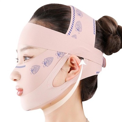 Face-Slimming Bandage Double Chin Strap Elastic Face Lifting Tape Adjustable