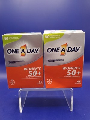2 Pack One A Day Women's 50+ Complete Multivitamin 65Ct Tablets Exp 06/2026