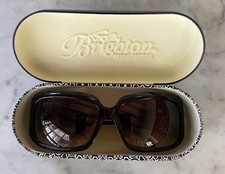 Brighton Petal Power Sunglasses Dark Tortoiseshell Frame Brown Tint Lenses B20