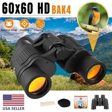 60x60 HD Military Zoom Powerful Binoculars Day/Low Night Optics Hunting Case