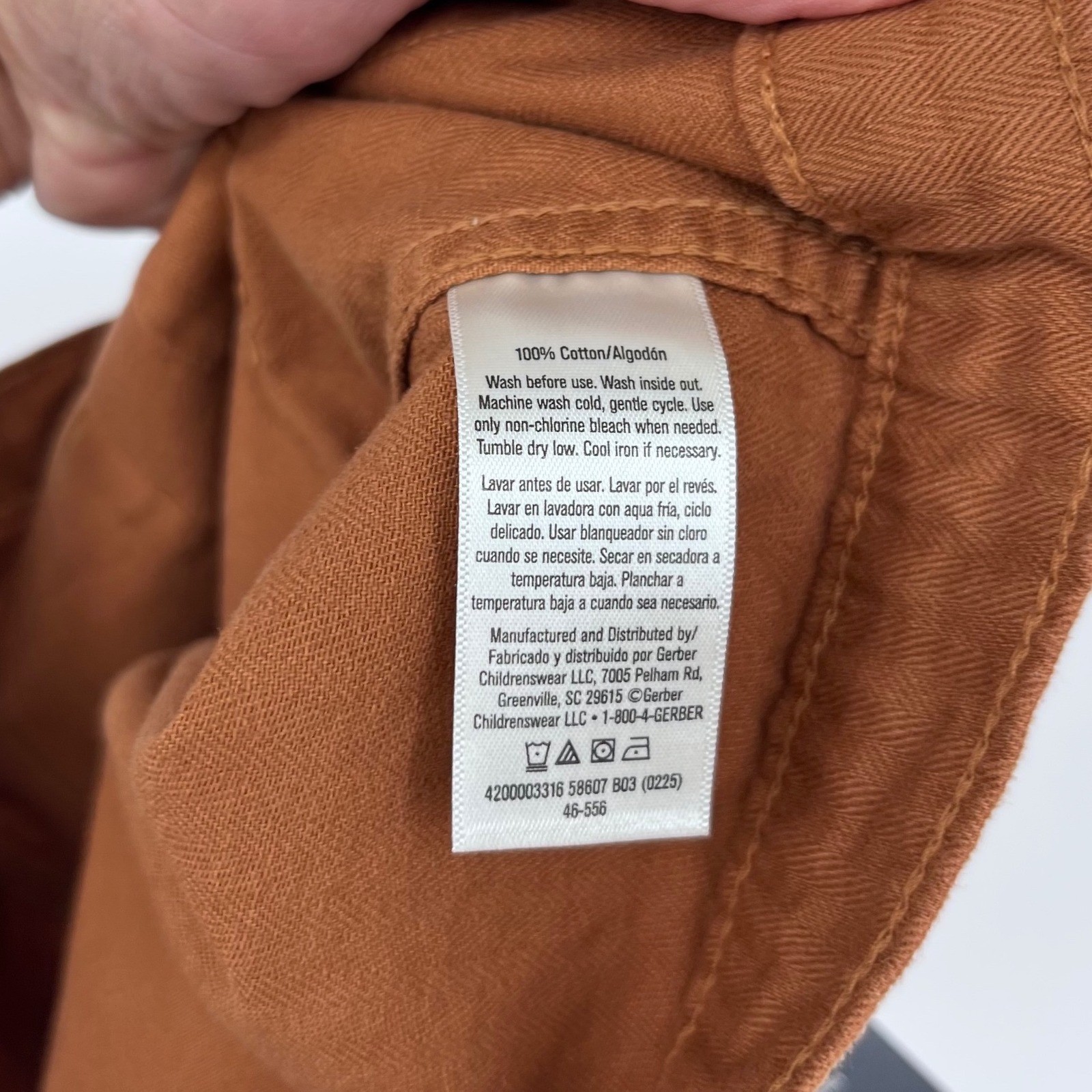 Modern Moments Utility Jacket Boys 18M Brown Herringbone Twill Chore Coat Fall image 8